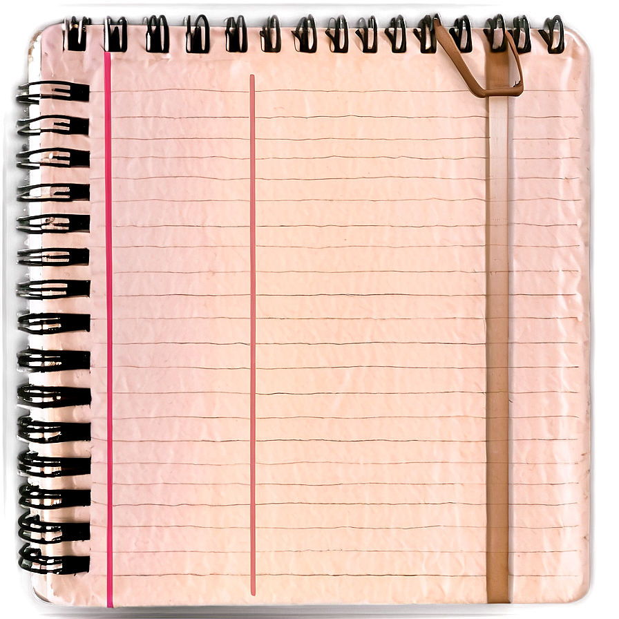 A4 Size Notebook Paper Png 05252024 PNG Image