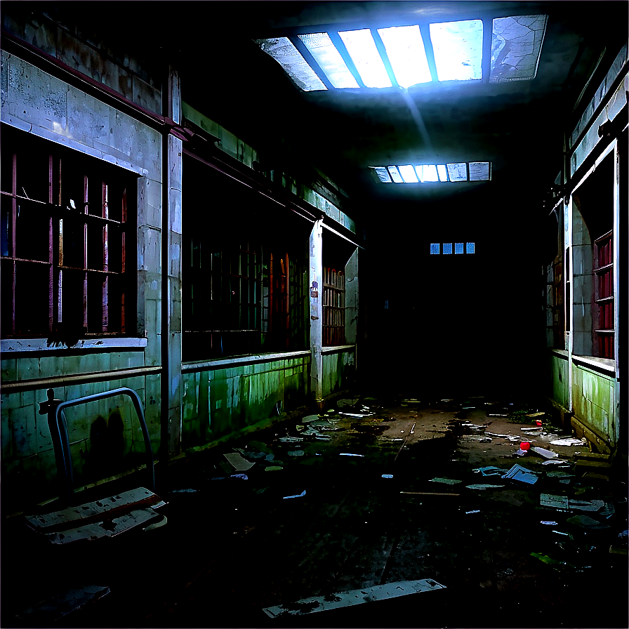 Abandoned Asylum Horror Png Cev31 PNG Image