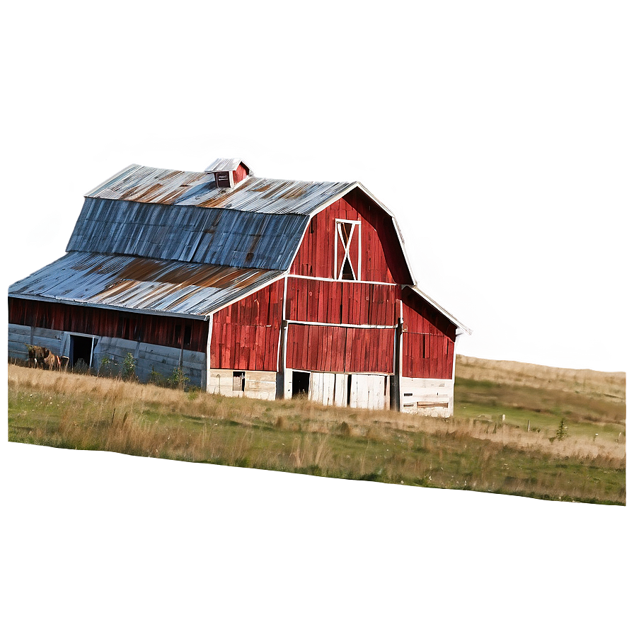 Abandoned Barn Scene Png 06122024 PNG Image