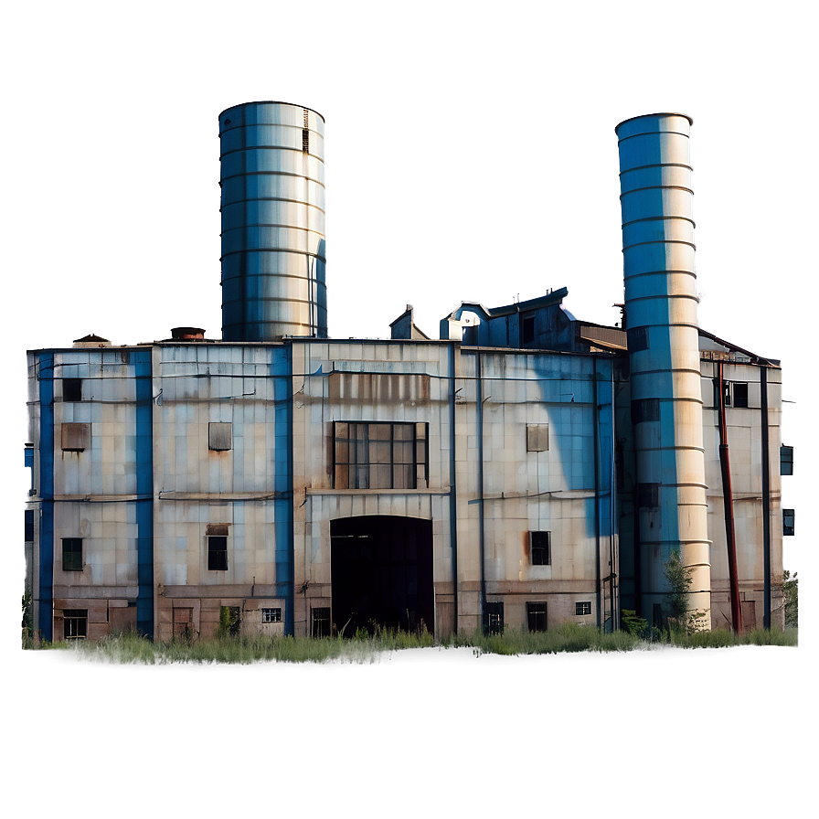 Abandoned Factory Building Png Jxw PNG Image