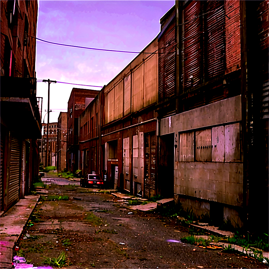 Abandoned Street Alley Png Kcv PNG Image