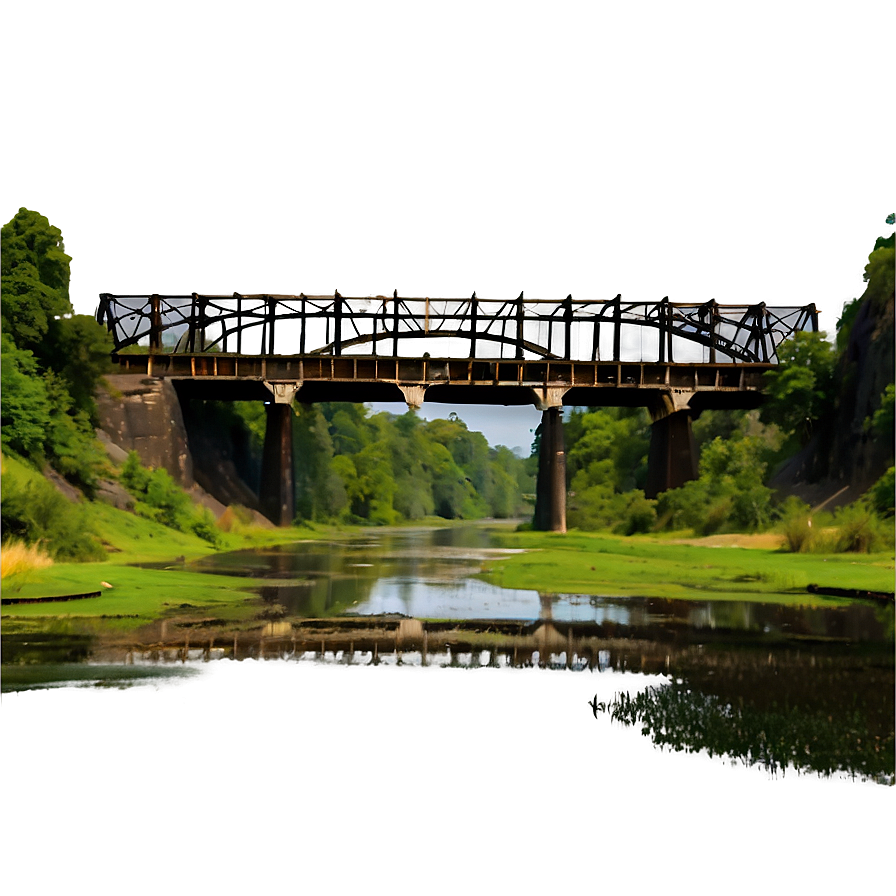 Abandoned Train Bridge Png Vfw PNG Image