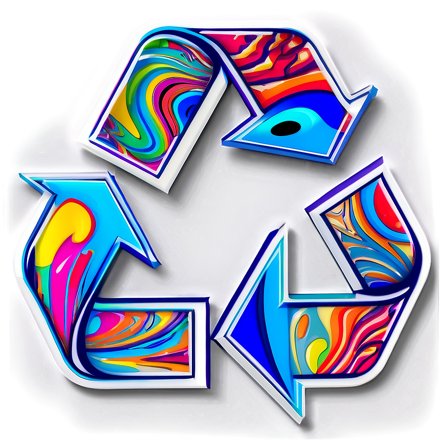 Abstract Art Recycle Logo Png 38 PNG Image