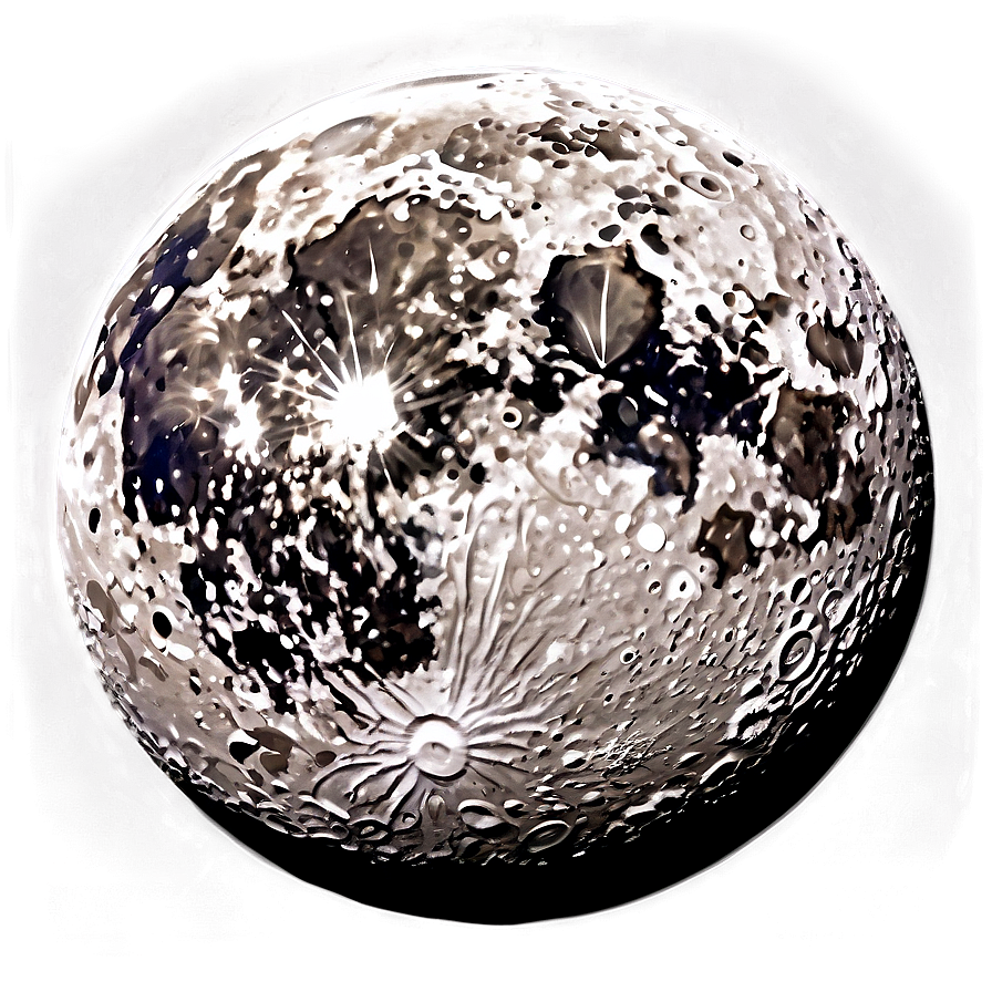 Abstract Artistic Moon Surface Png Fue75 PNG Image