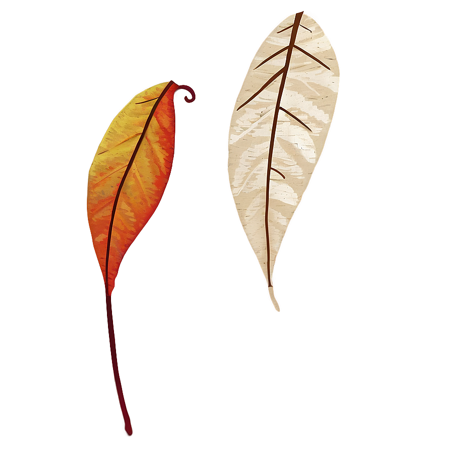 Abstract Autumn Leaf Art Png Ifb95 PNG Image