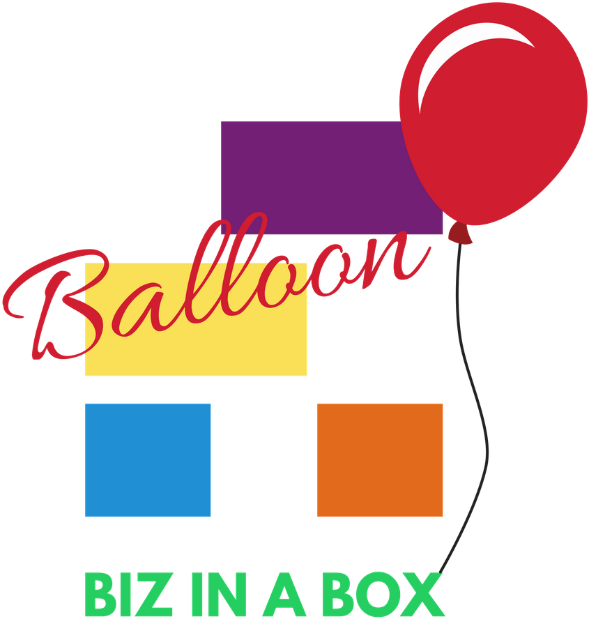 Abstract Balloonand Color Blocks Graphic PNG Image