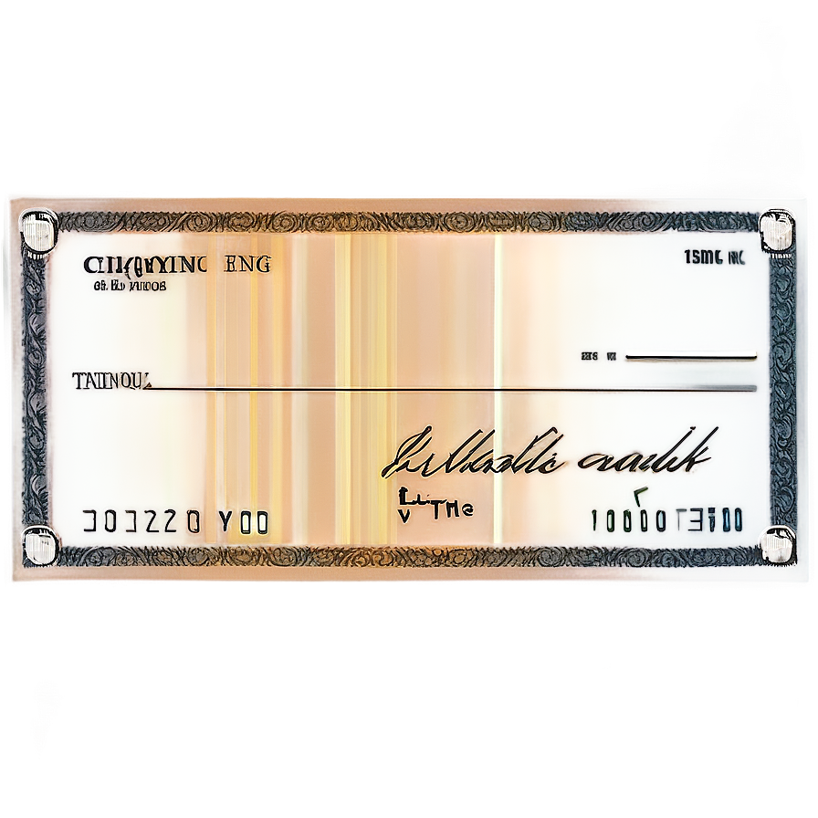 Abstract Bank Check Art Png Pcu50 PNG Image