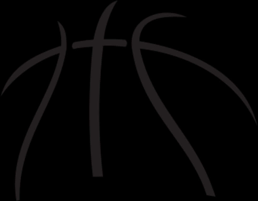 Abstract Basketball Design PNG Image