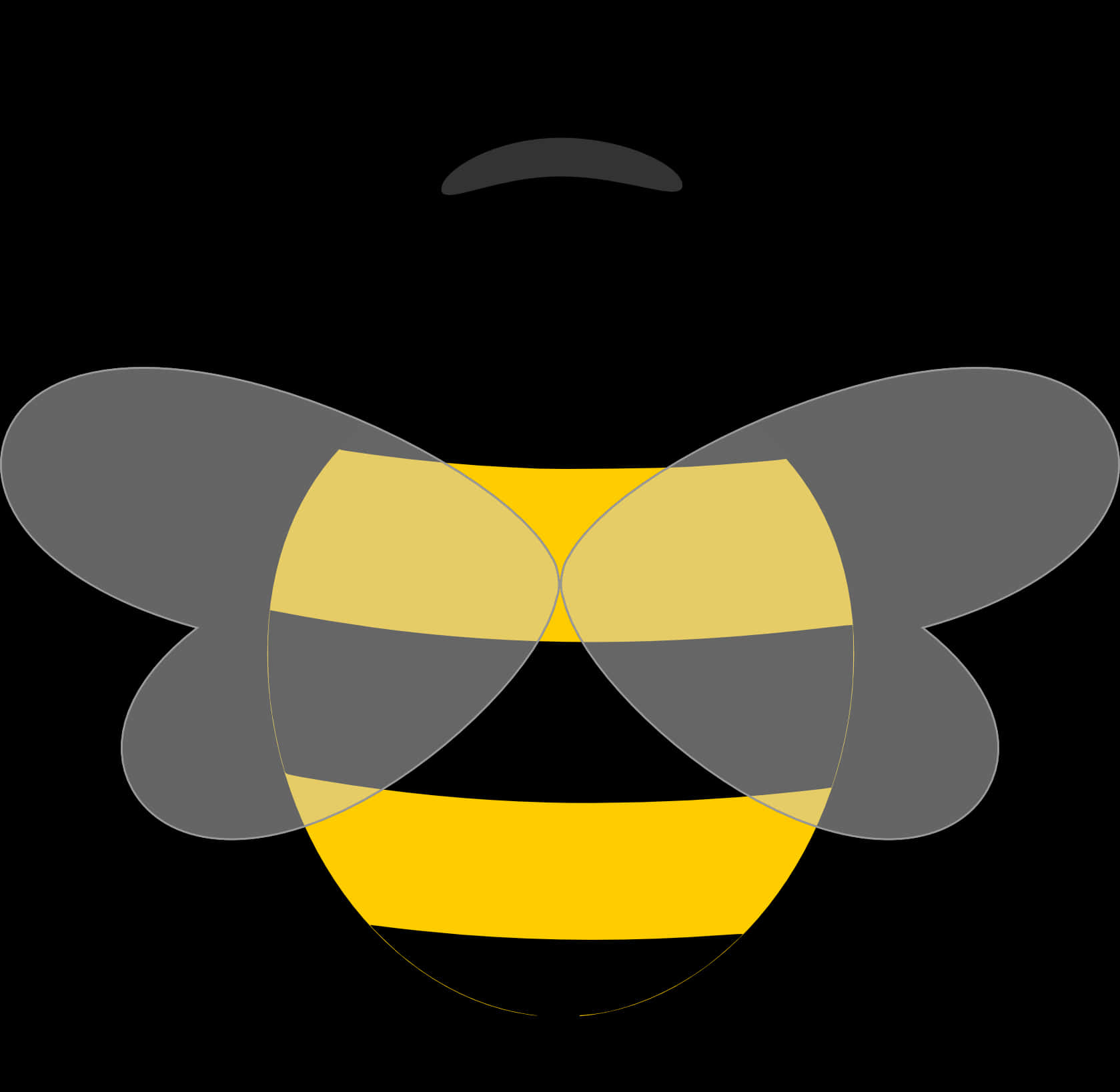 Abstract Bee Artwork PNG Image