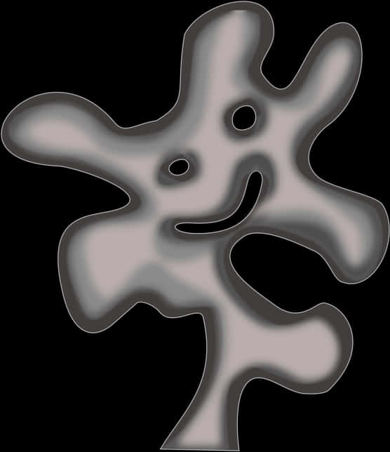 Abstract_ Black_and_ Gray_ Forms PNG Image