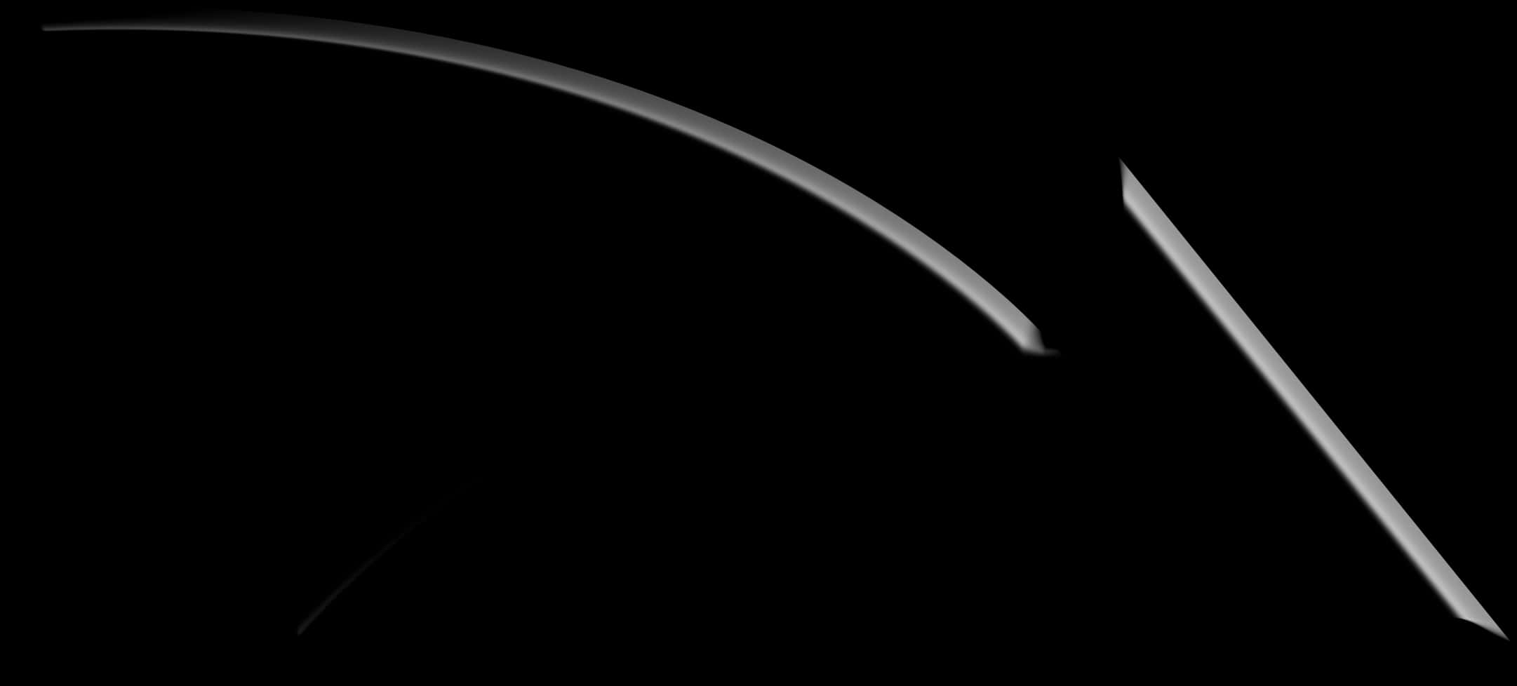 Abstract_ Black_and_ White_ Curves PNG Image