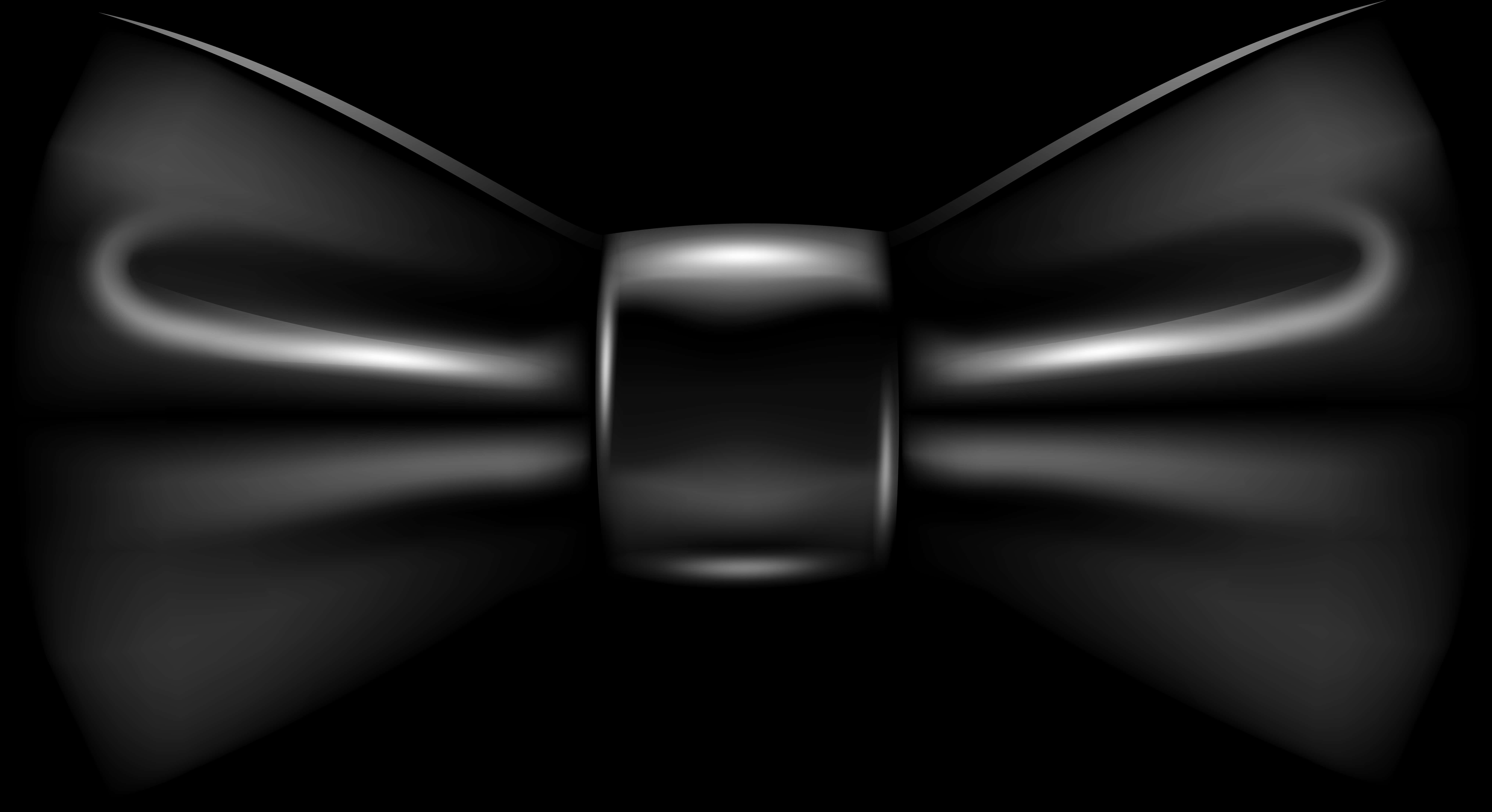 Abstract Black Bow Tie PNG Image