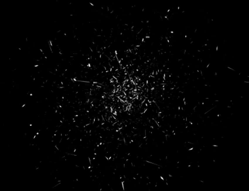 Abstract_ Black_ Crack_ Explosion PNG Image