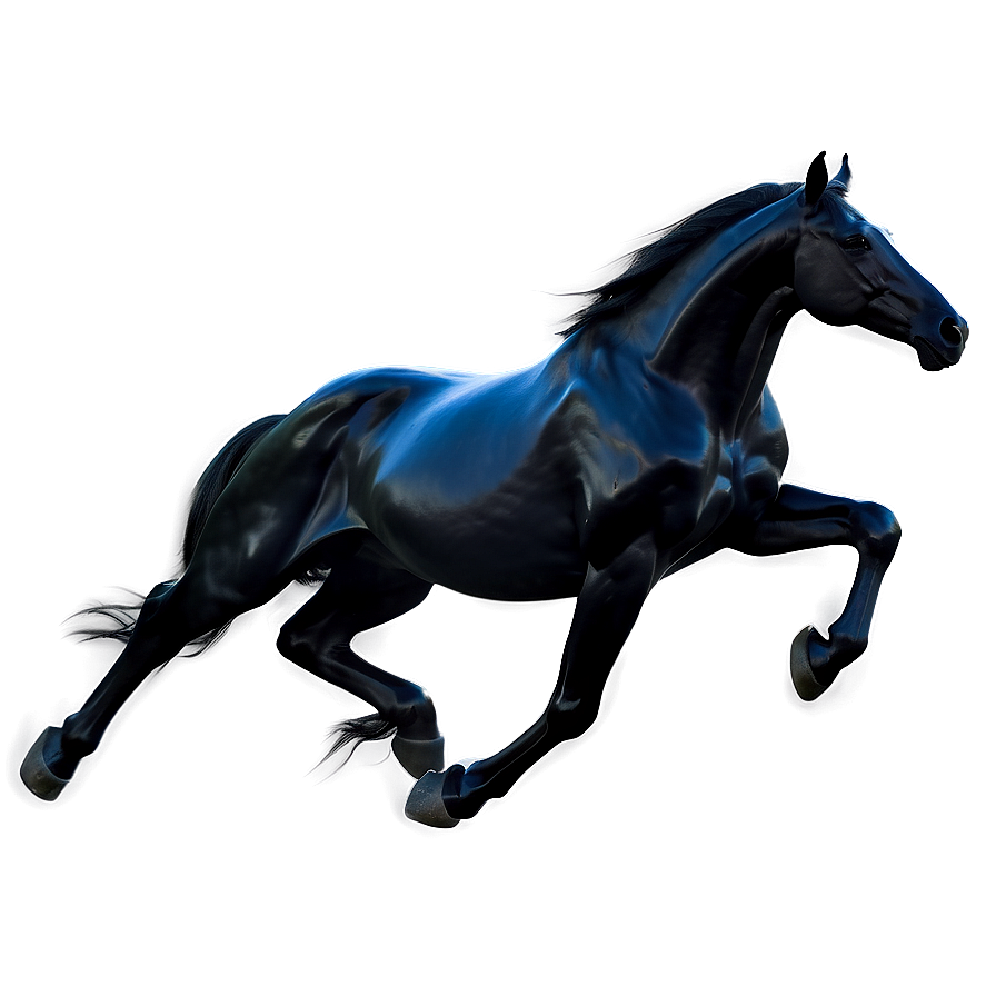 Abstract Black Horse Design Png 71 PNG Image