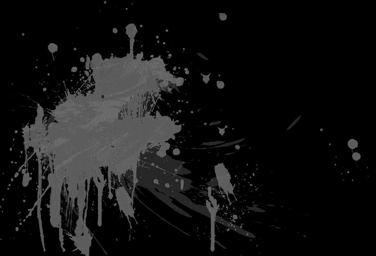 Abstract Black Paint Splash PNG Image