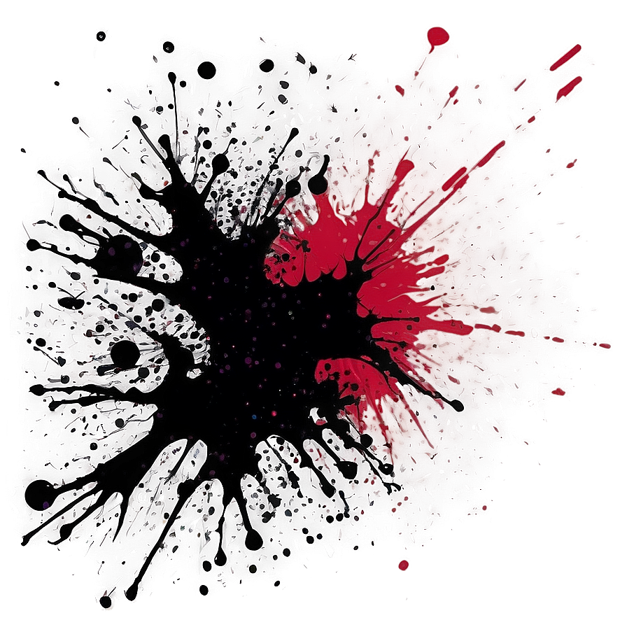 Abstract Black Splatter Png Sip58 PNG Image