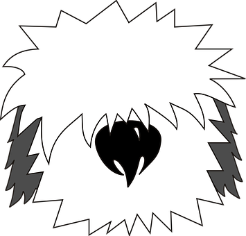 Abstract Blackand White Heart Design PNG Image