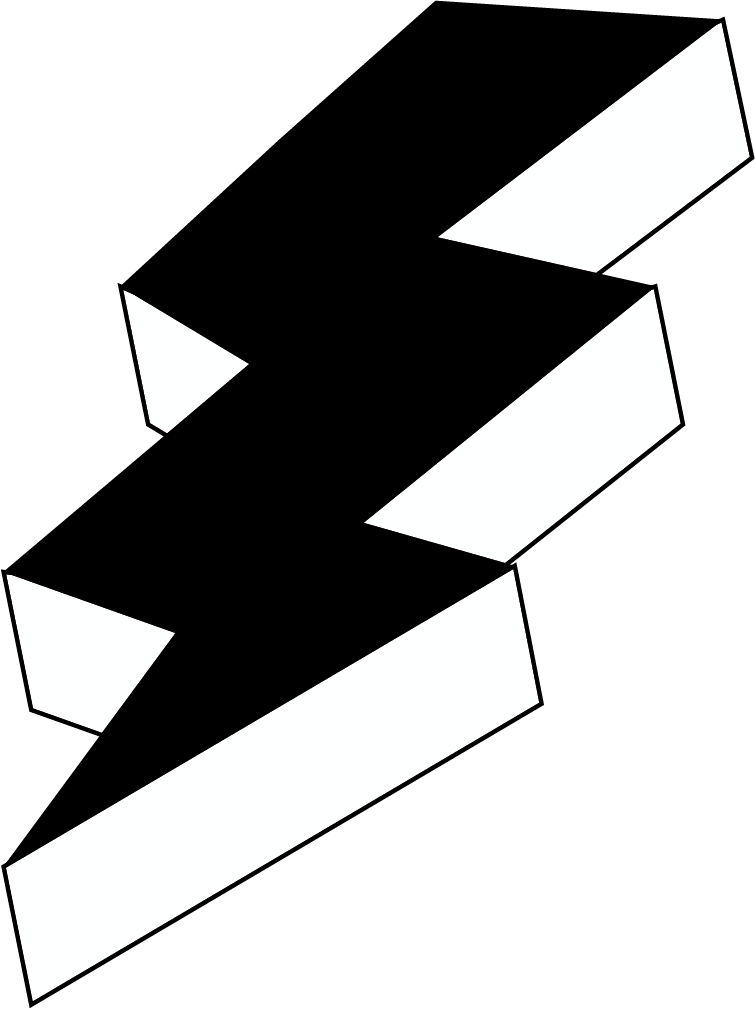 Abstract Blackand White Shape PNG Image