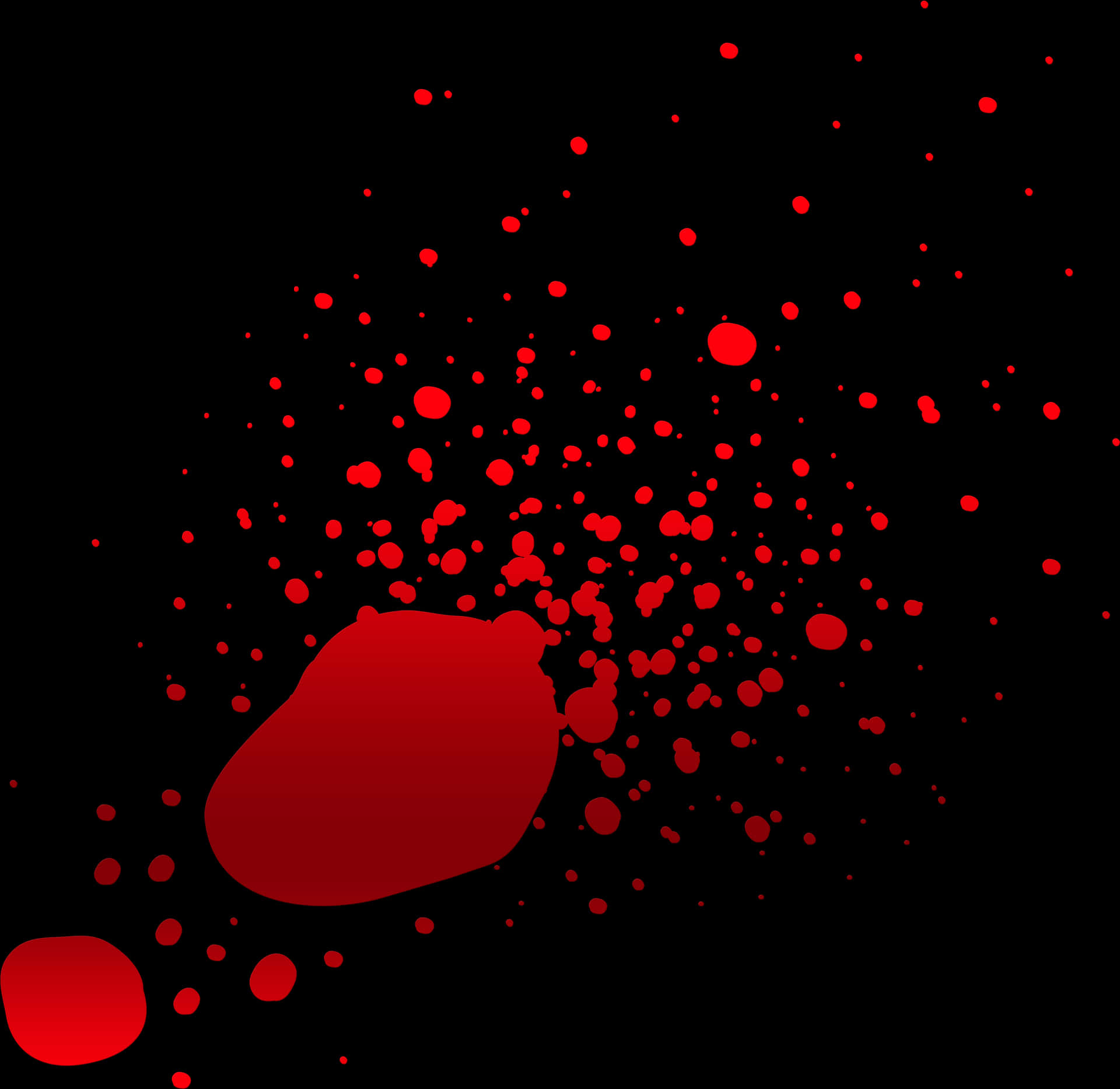 Abstract Blood Splatter Graphic PNG Image