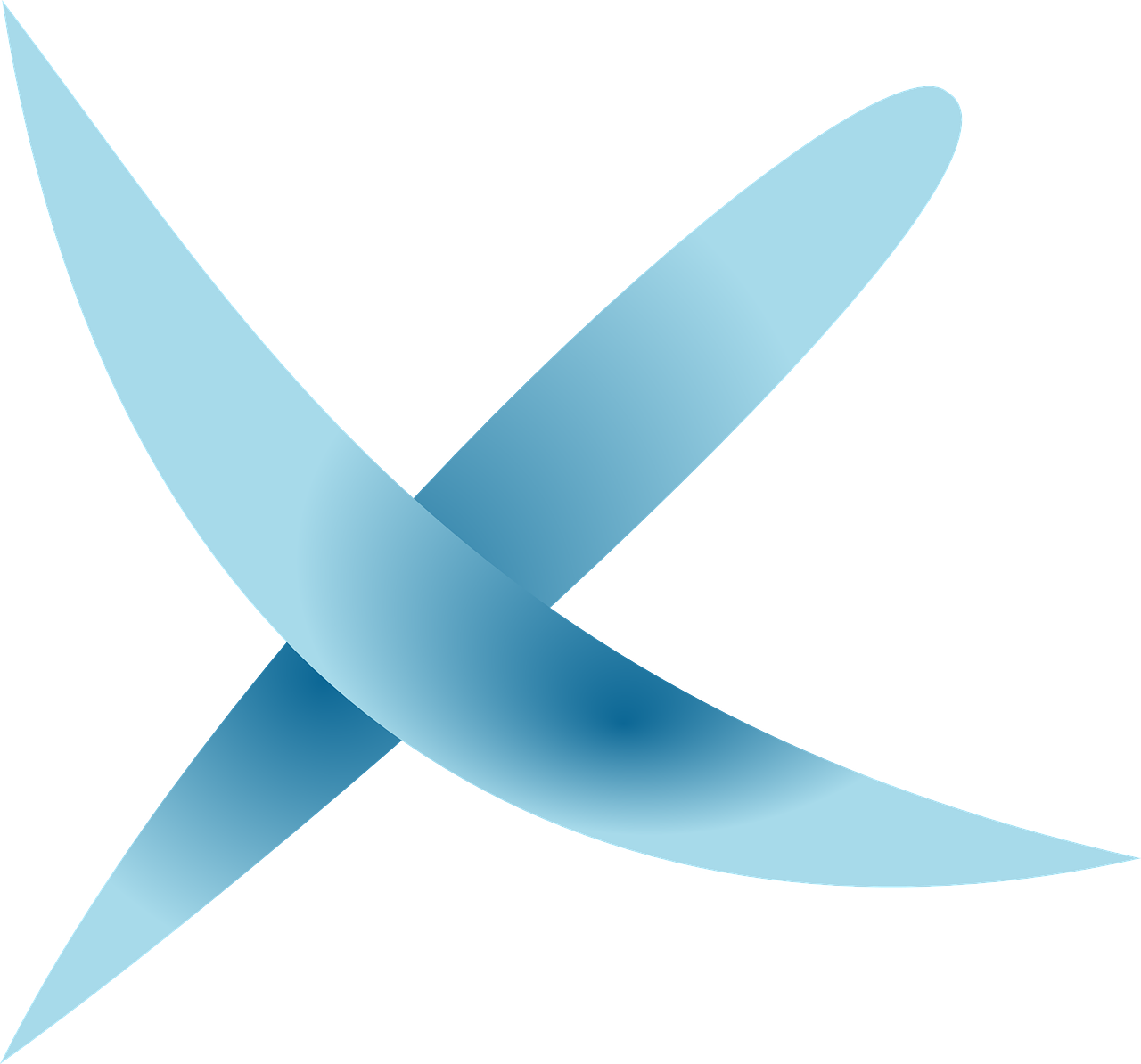 Abstract Blue Cross Design PNG Image