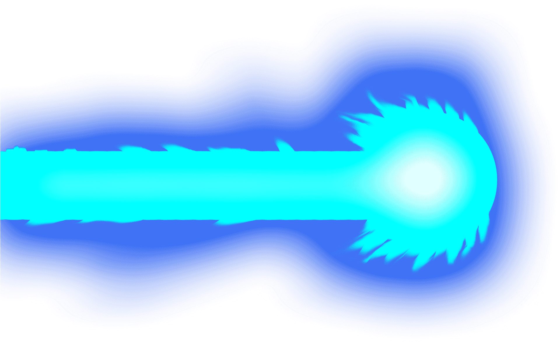 Abstract Blue Energy Blast PNG Image