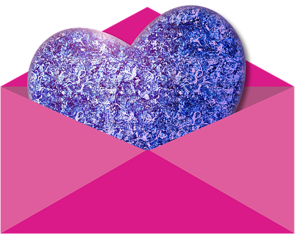 Abstract Blue Heart Artwork PNG Image