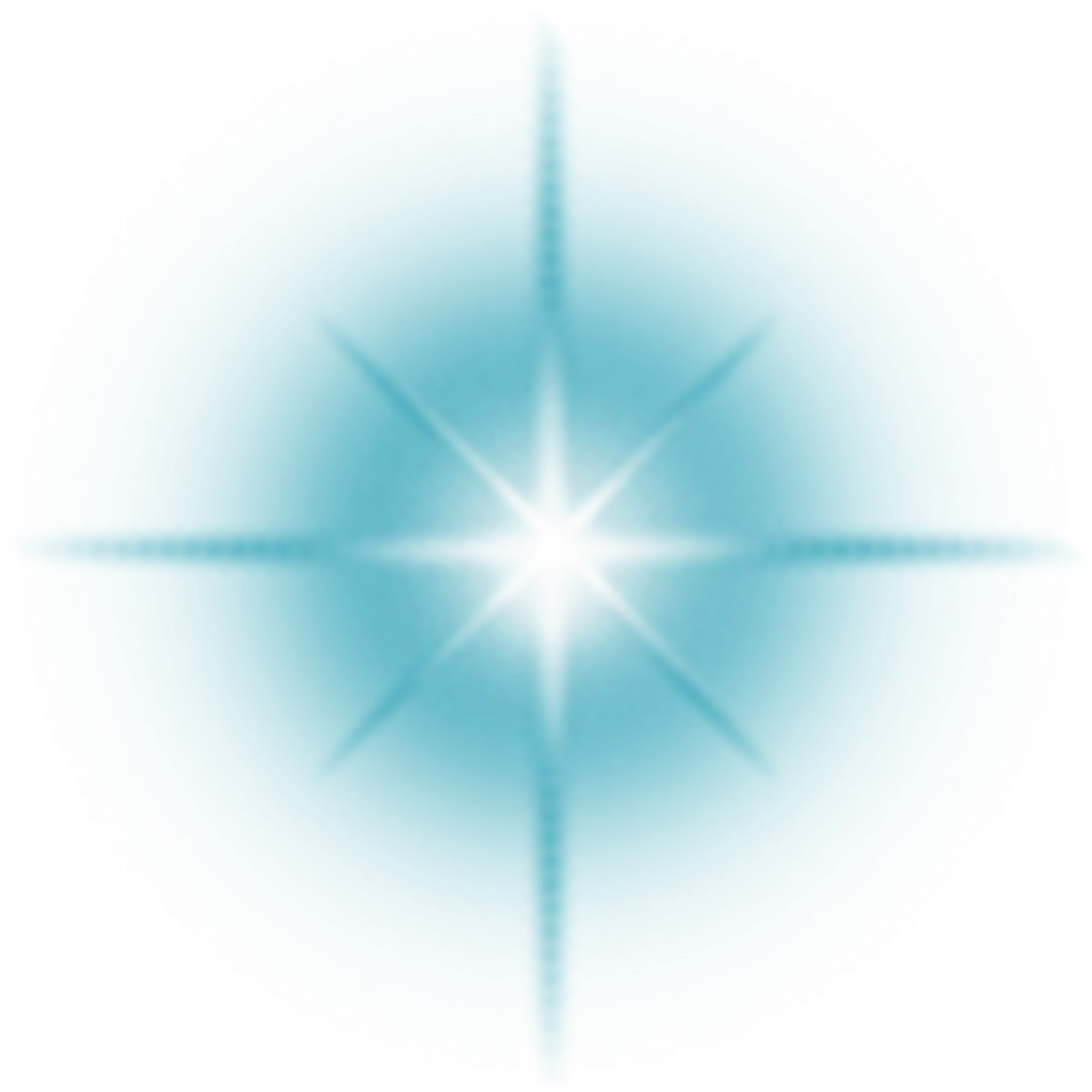 Abstract Blue Light Flare PNG Image