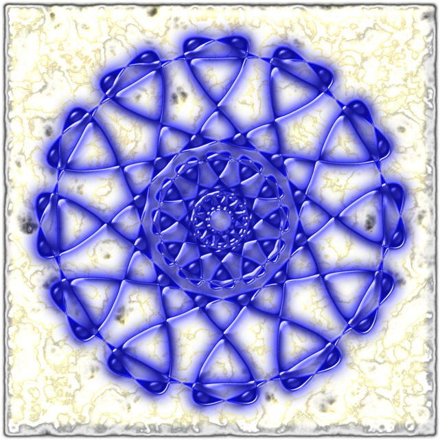 Abstract_ Blue_ Mandala_ Artwork PNG Image