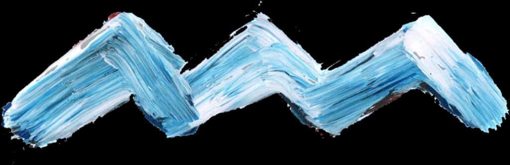 Abstract Blue Paint Wave PNG Image