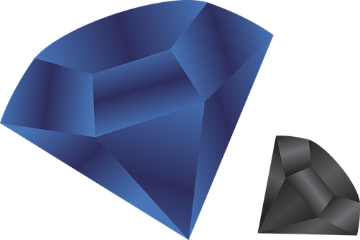 Abstract Blue Polygons PNG Image