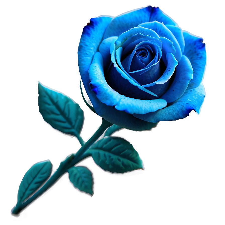 Abstract Blue Rose Png Jdb31 PNG Image