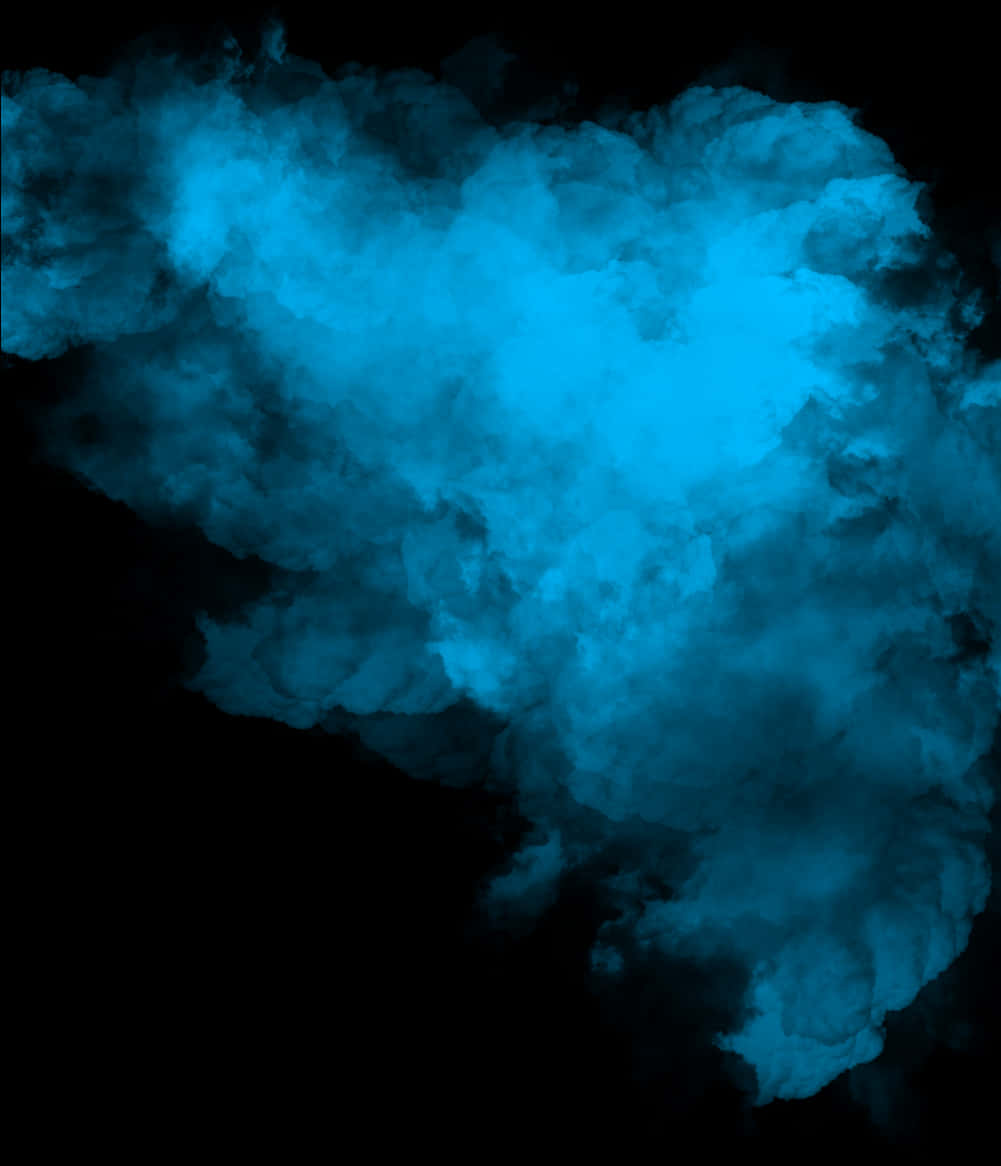 Abstract_ Blue_ Smoke_ Background PNG Image