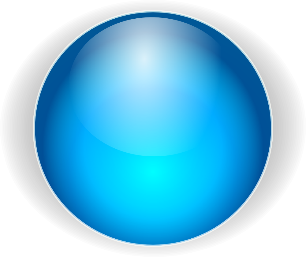 Abstract Blue Sphere Graphic PNG Image