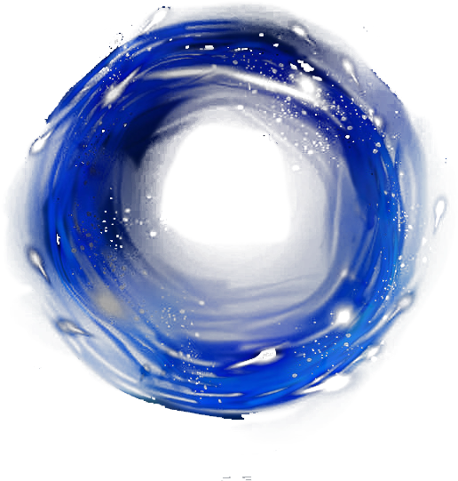 Abstract Blue Swirl Painting PNG Image