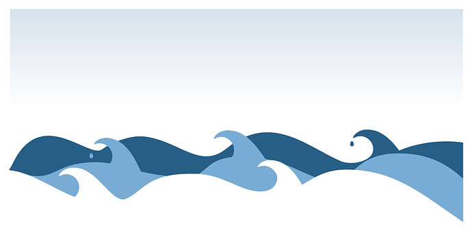 Abstract_ Blue_ Wave_ Pattern PNG Image