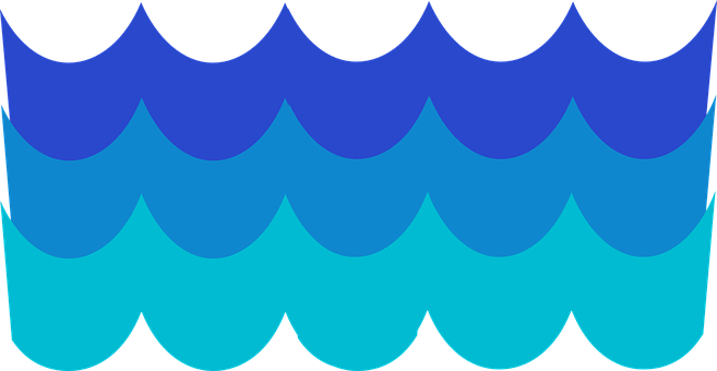 Abstract Blue Waves Background PNG Image