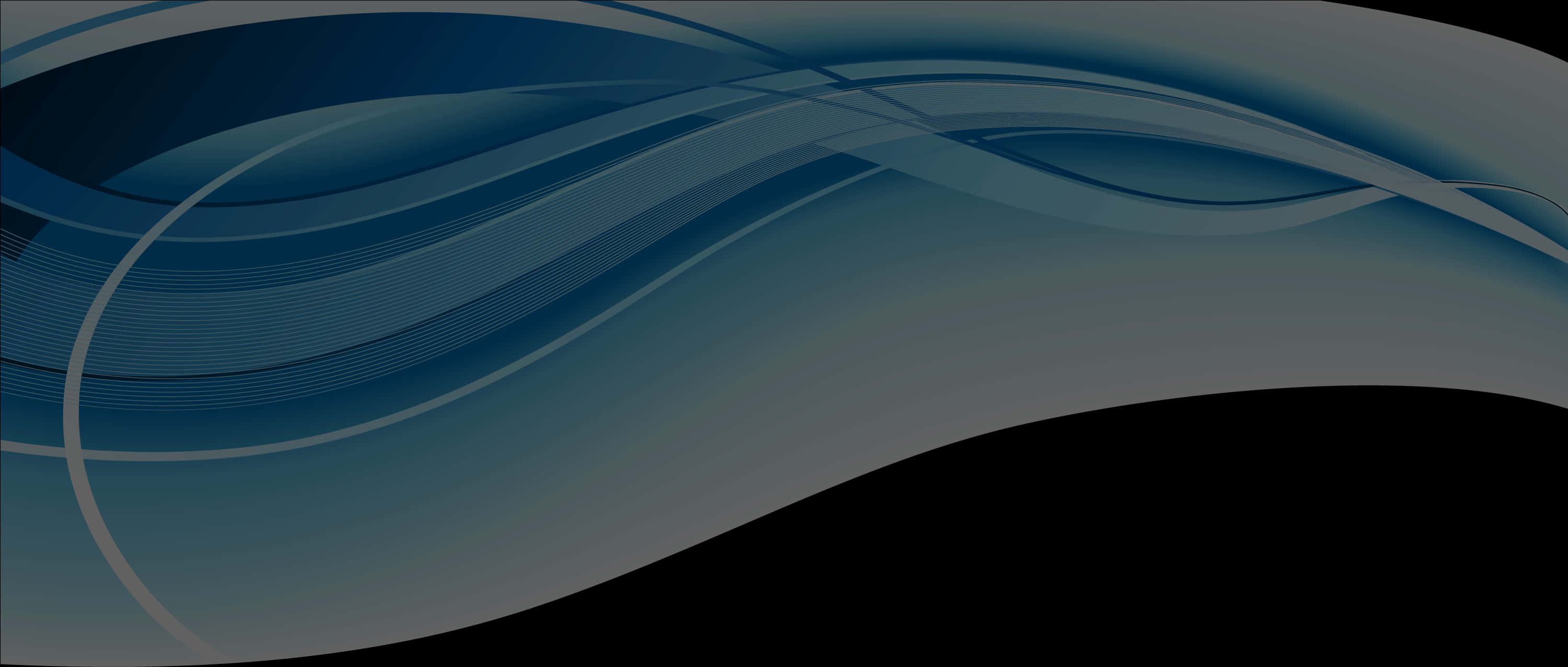 Abstract Blue Waves Background PNG Image