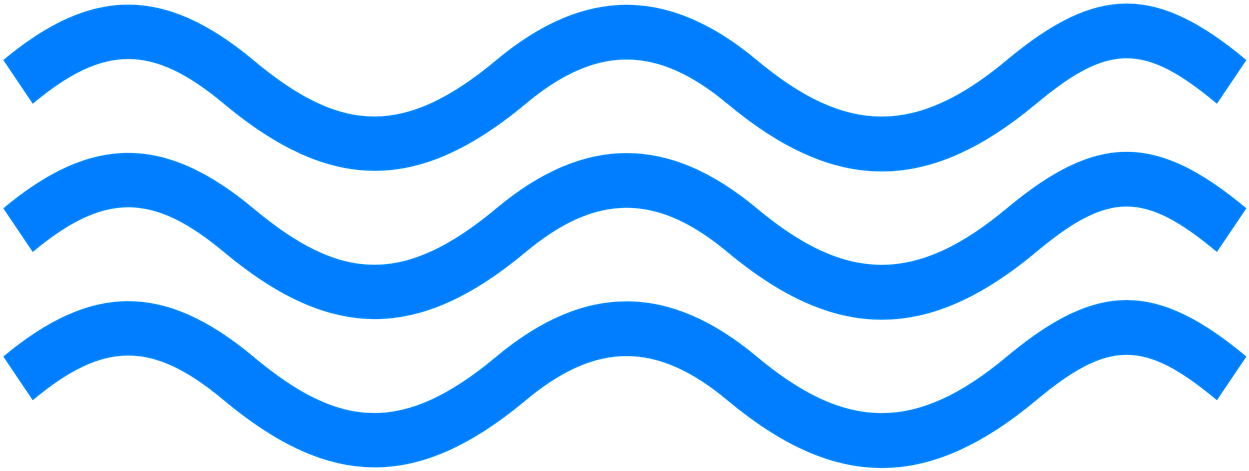 Abstract Blue Waves Graphic PNG Image