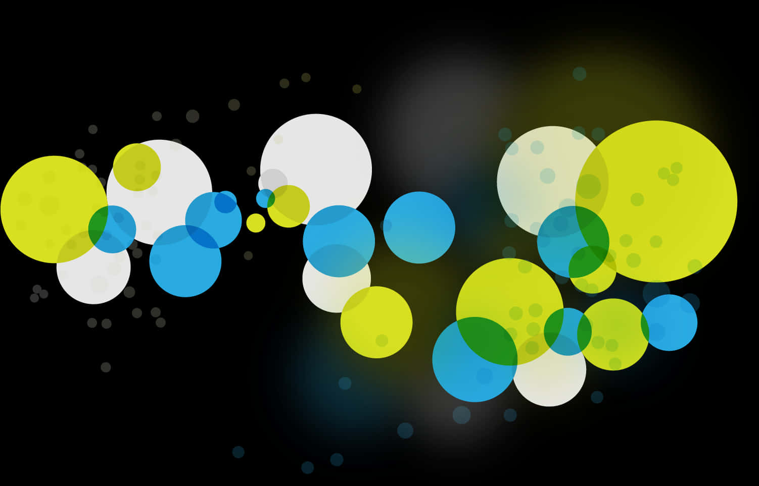 Abstract Bokeh Bubbles Background PNG Image