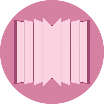 Abstract Book Icon Pink Background PNG Image