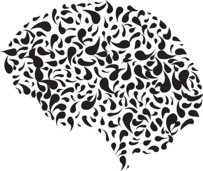 Abstract Brain Design PNG Image