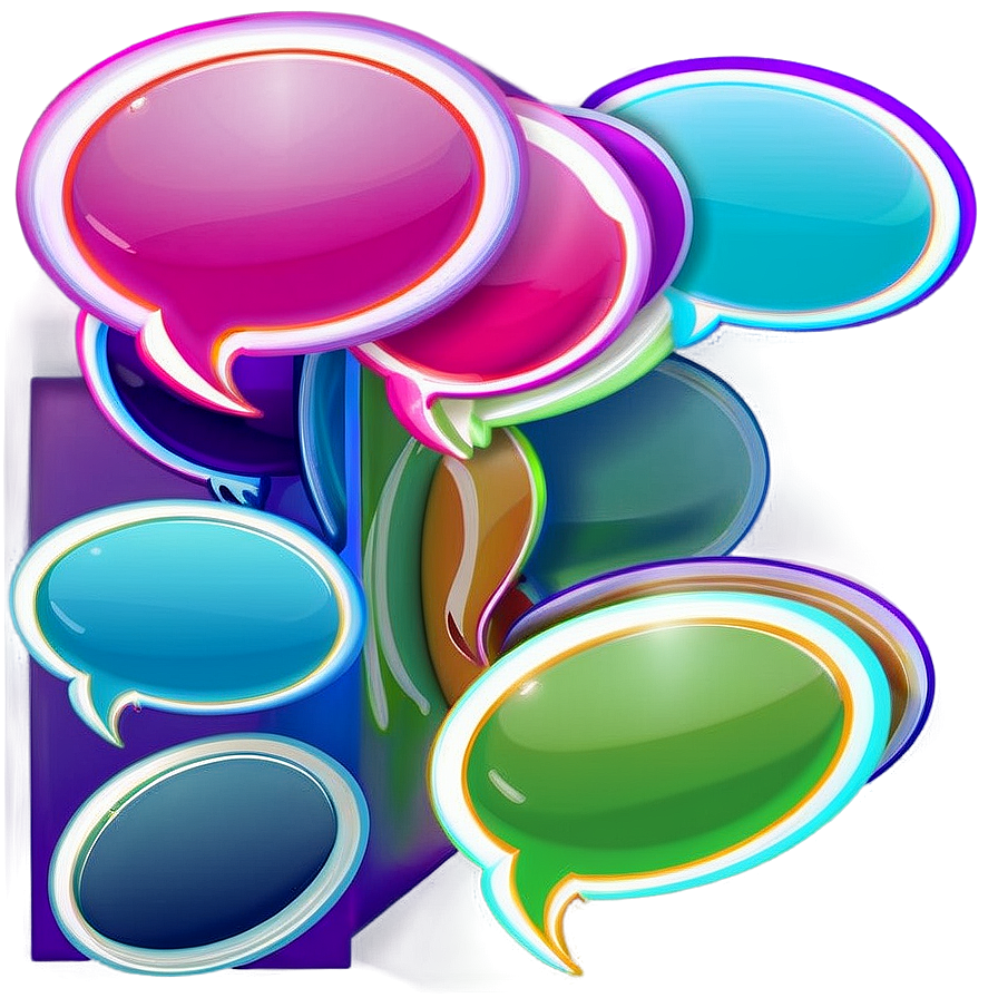 Abstract Bubble Chat Concept Png 44 PNG Image