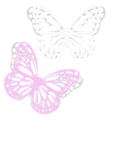 Abstract Butterflies Black Background PNG Image