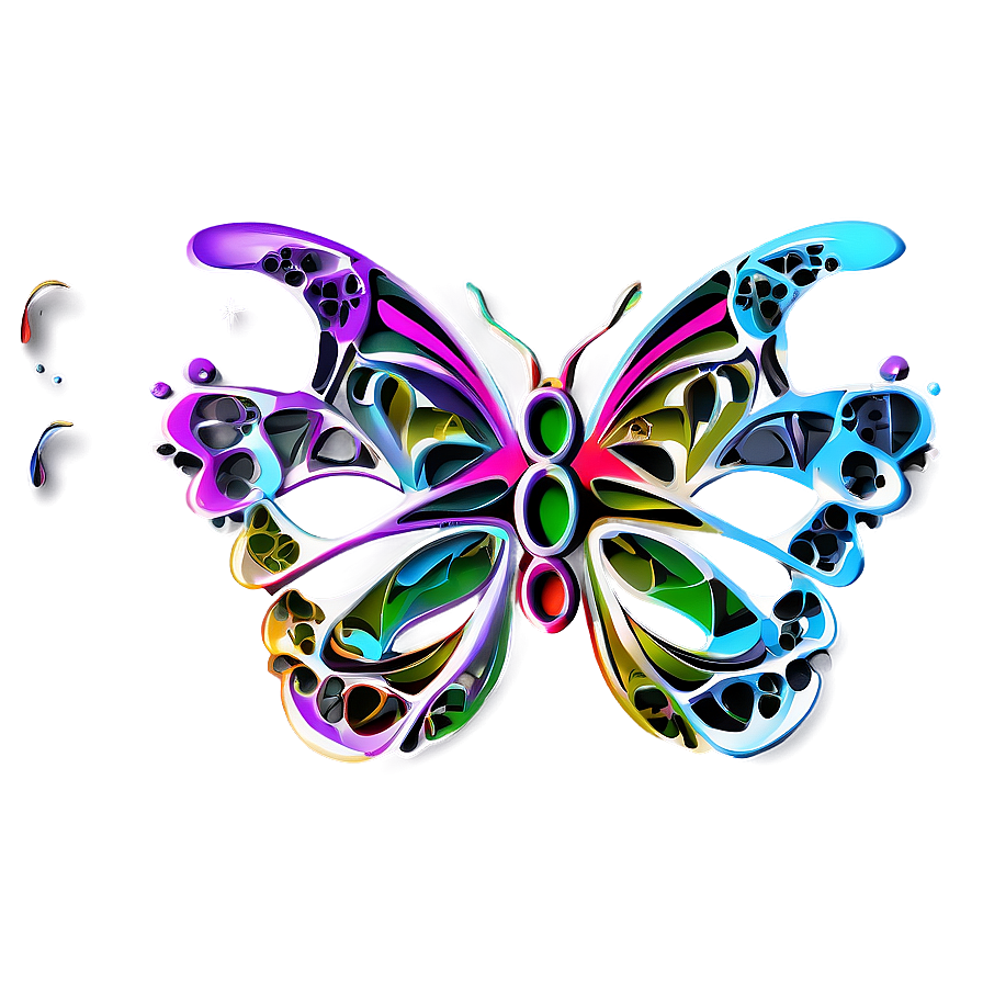 Abstract Butterfly Outline Png 2 PNG Image