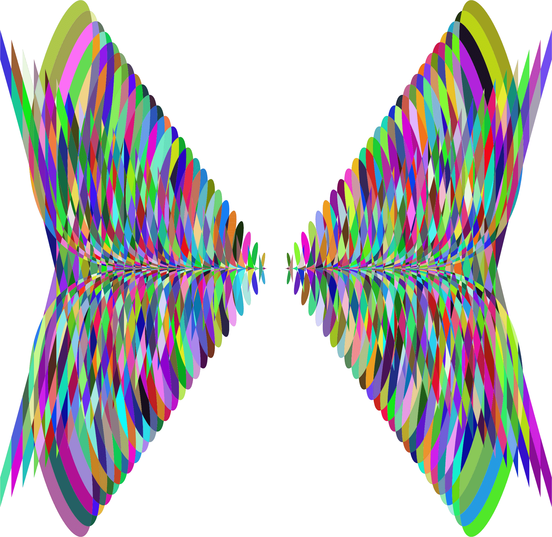 Abstract Butterfly Wing Symmetry PNG Image