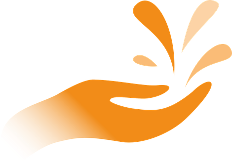 Abstract Caring Hand Graphic PNG Image