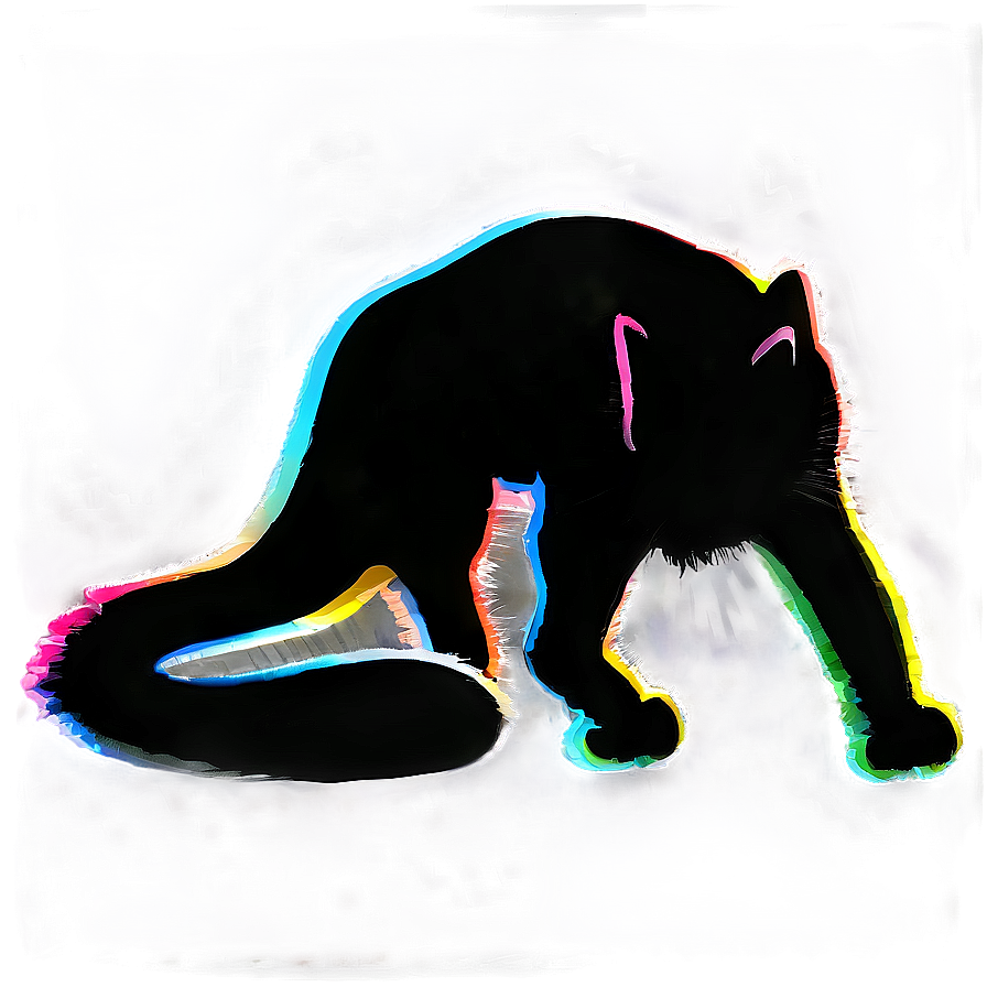 Abstract Cat Silhouette Png Gqn74 PNG Image