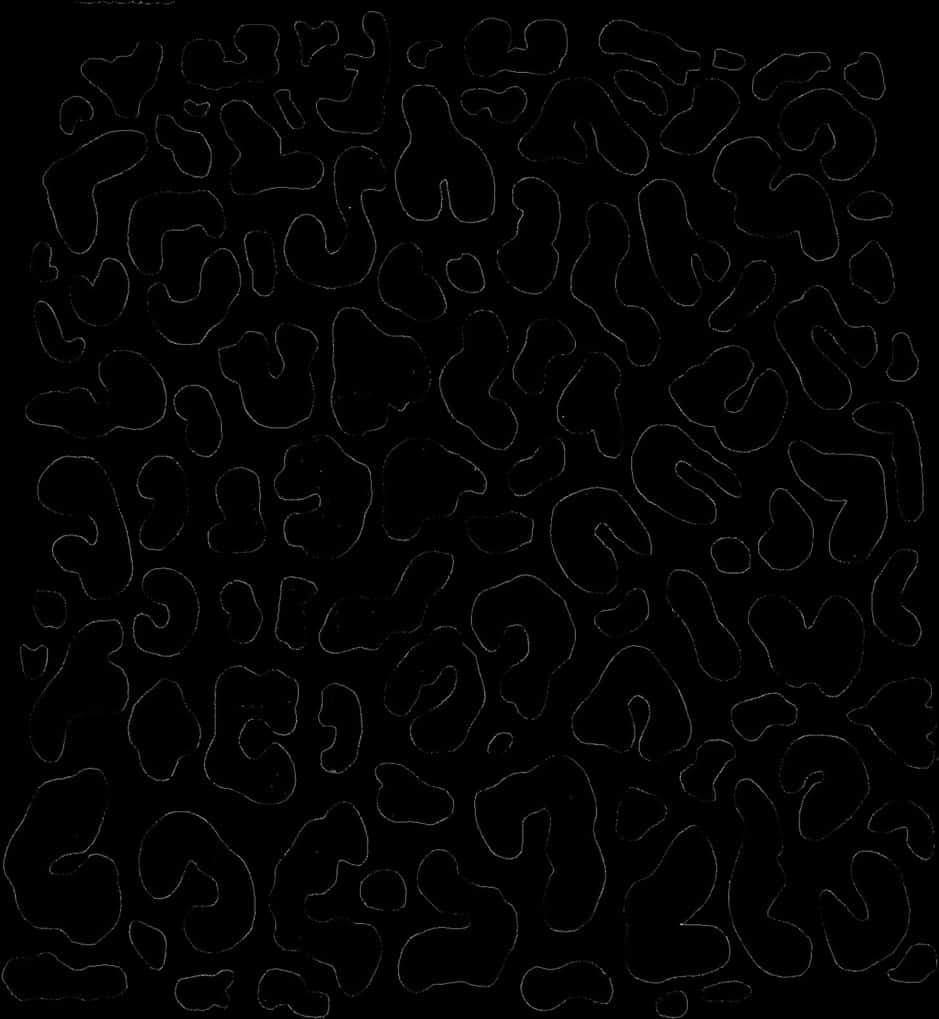 Abstract Cheetah Print Pattern PNG Image