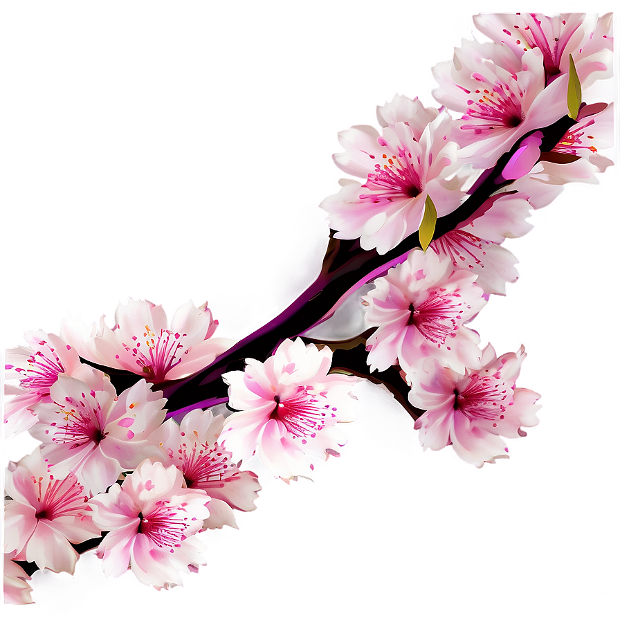 Abstract Cherry Blossom Background Png 1 PNG Image