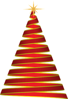 Abstract Christmas Tree Design PNG Image